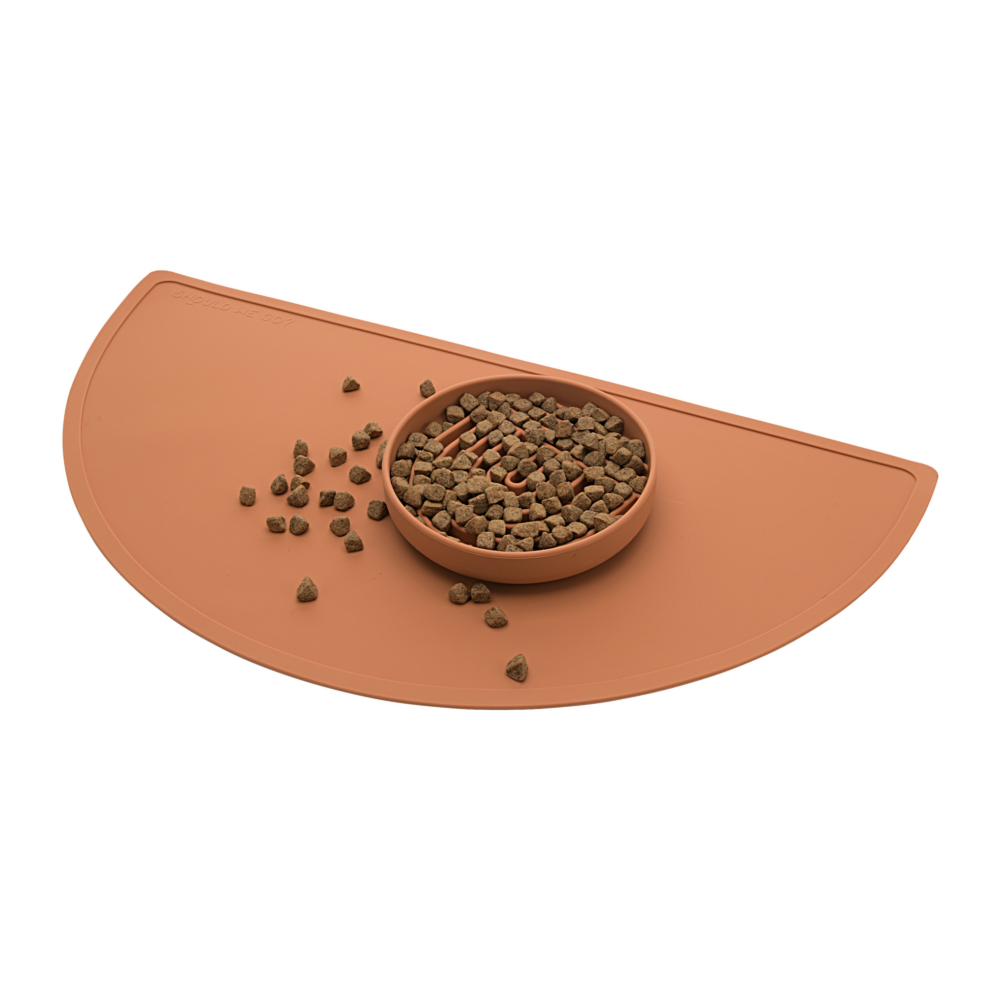 The Large Half Moon Mat: Silicone Dog Food Mat