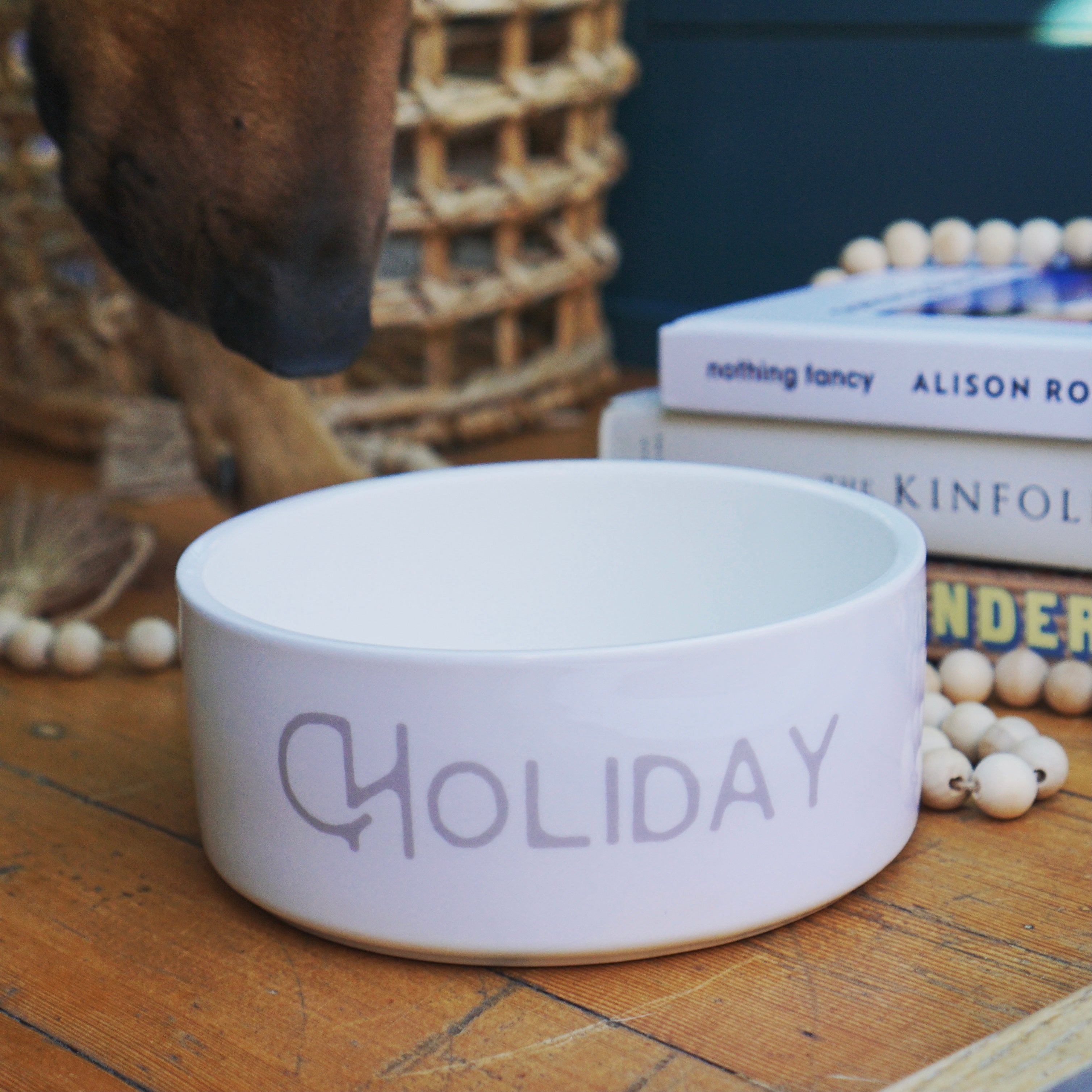 Watercolor Personalized Small Dog Bowls