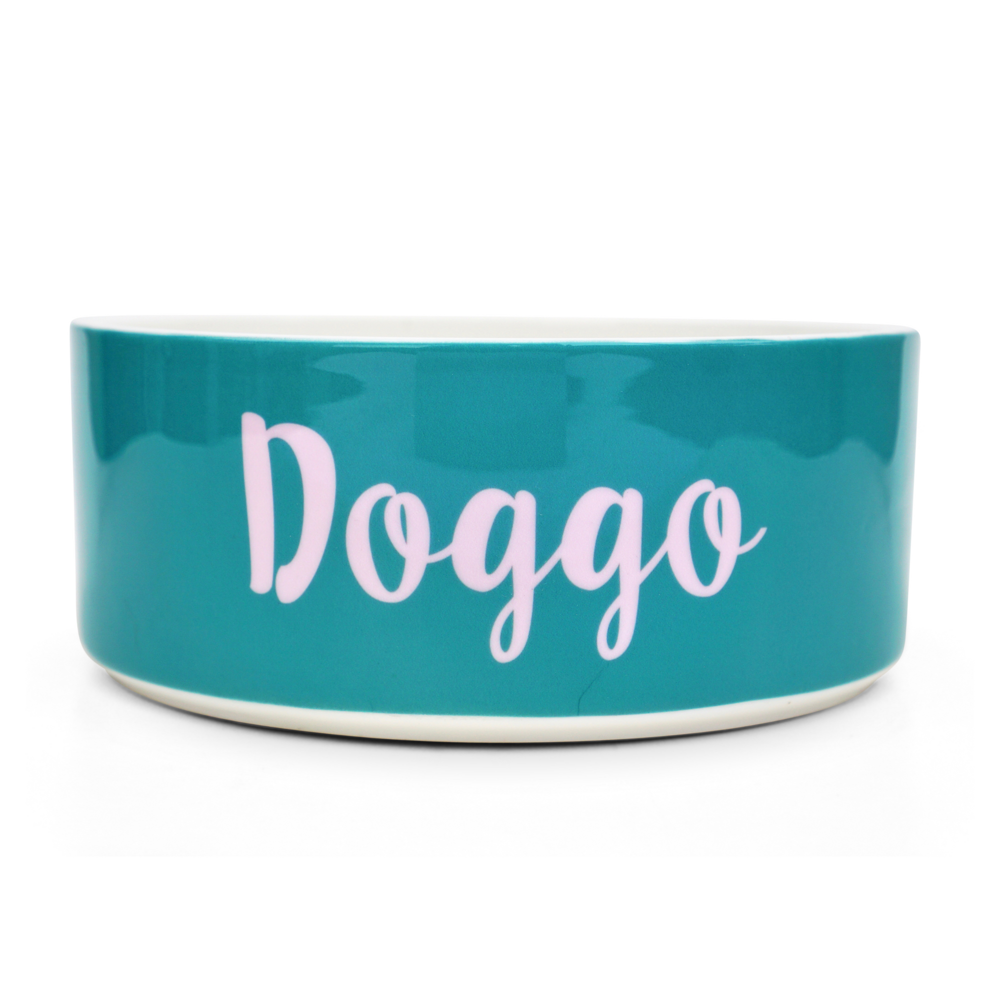 Custom Solid Color Dog Bowl (Teal)