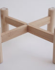 Elevated Bamboo Dog Bowl Stand