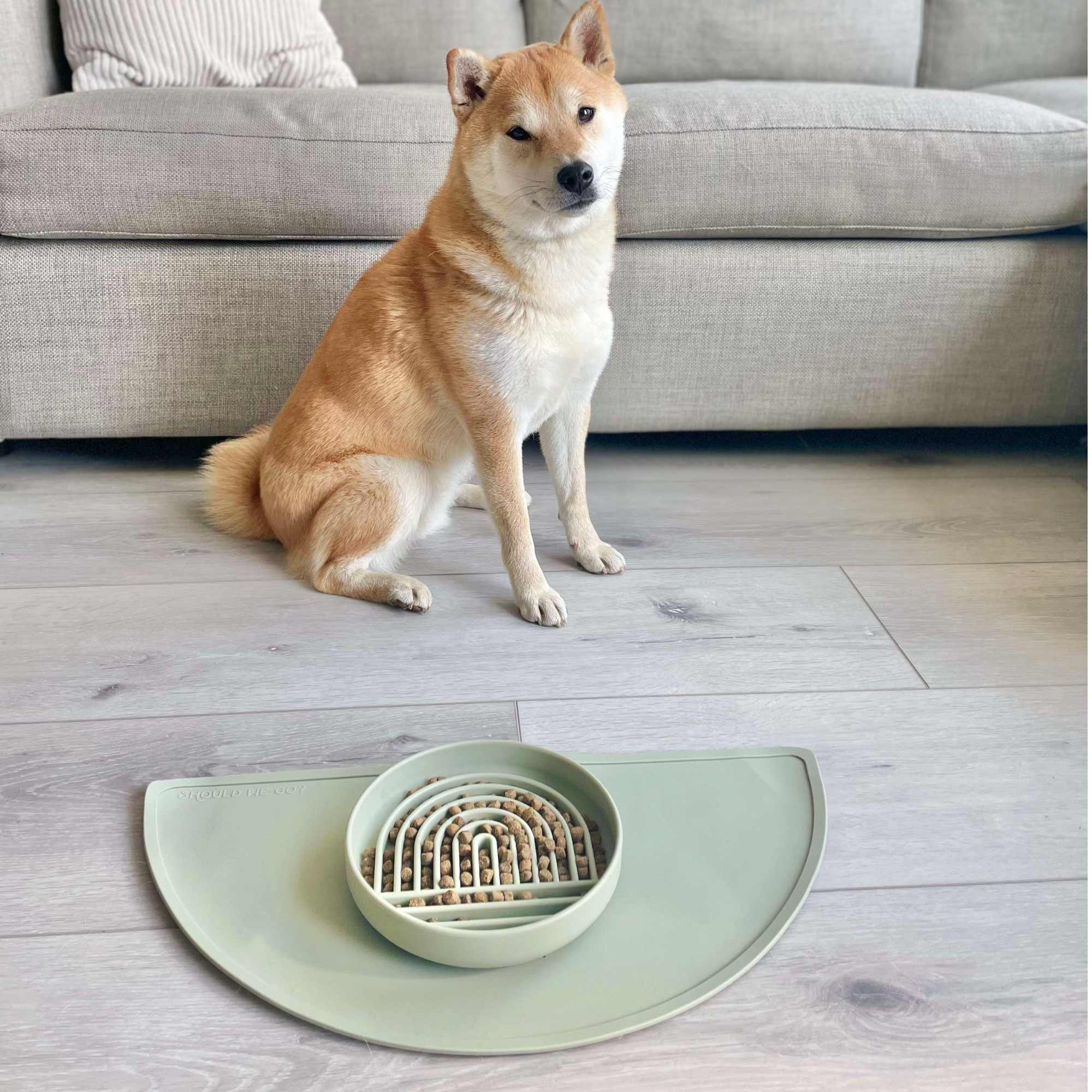 The Medium Half Moon Mat: A Silicone Dog Food Mat
