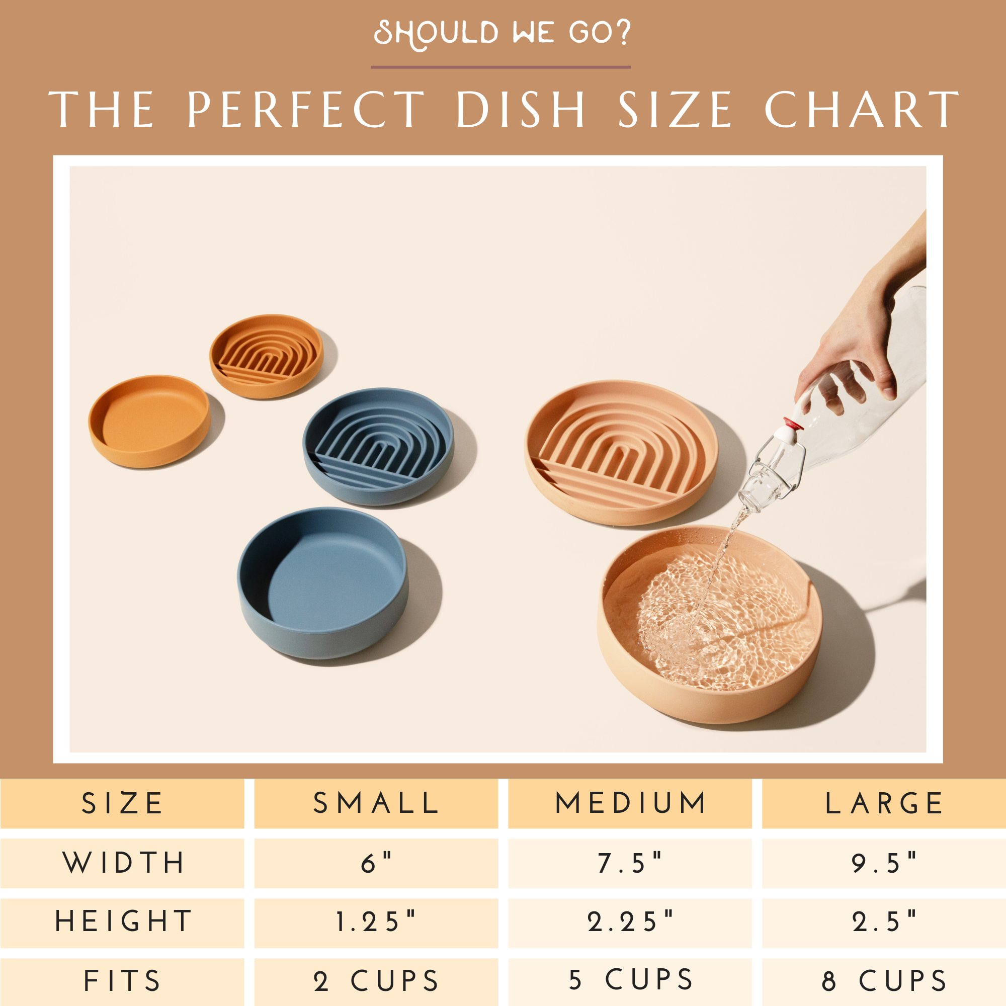 The Large Perfect Dish: Spill-Proof Silicone Pet Bowl