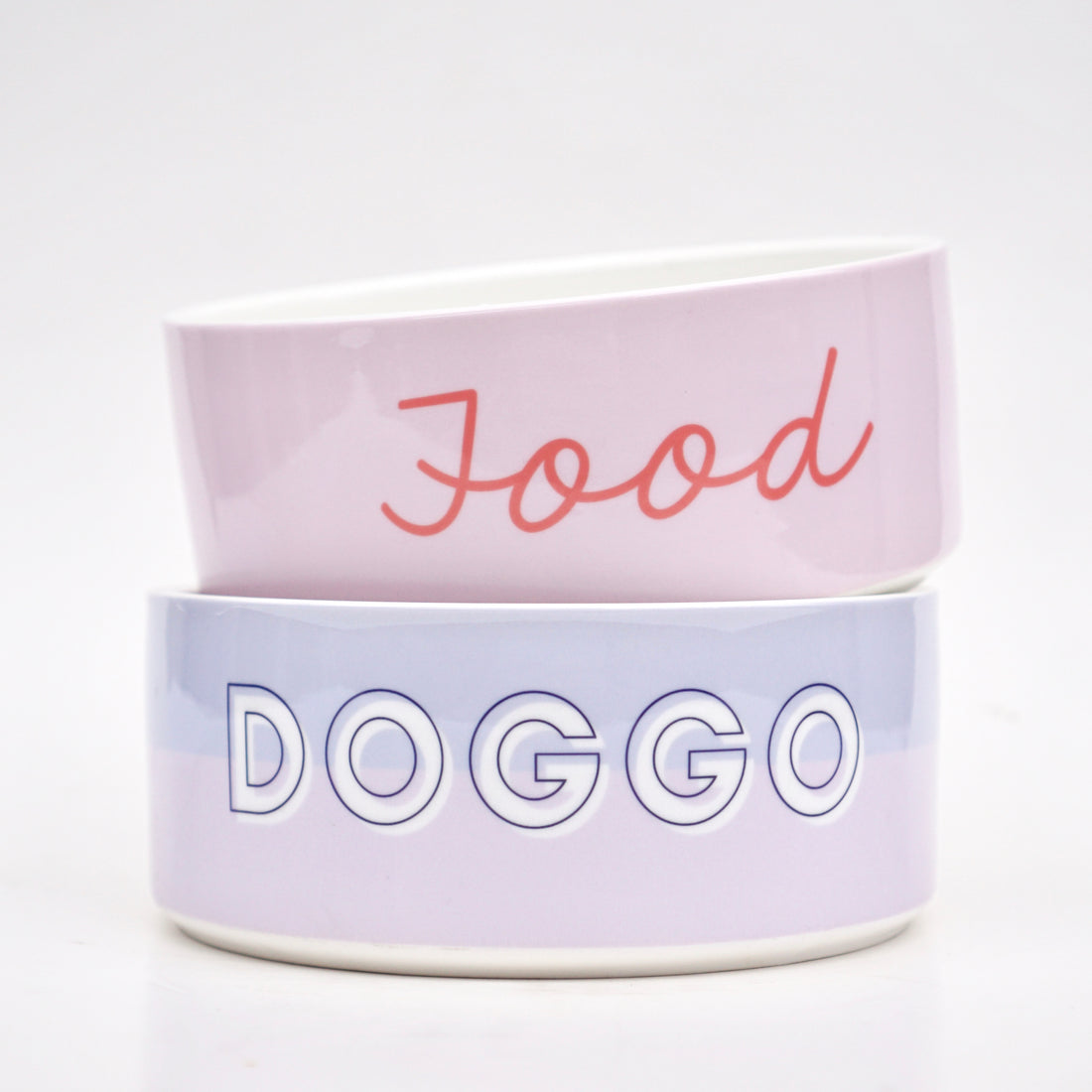 Custom Solid Color Dog Bowl (Ballet Slippers)